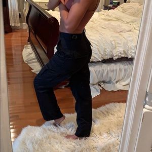 High waisted Black cargo pants